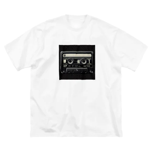 カセットテープBLACK ビッグシルエットTシャツ