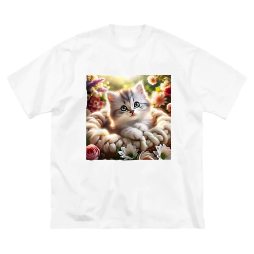 子猫 ビッグシルエットTシャツ