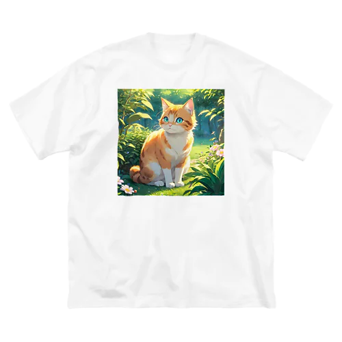 ファンタジー猫 ビッグシルエットTシャツ