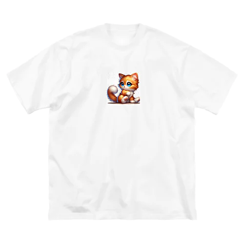 可愛い子猫 ビッグシルエットTシャツ