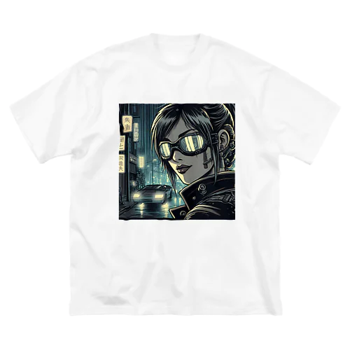 サイバーパンクガールNo.33 Big T-Shirt