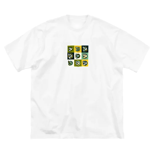 鳩のロゴ ビッグシルエットTシャツ
