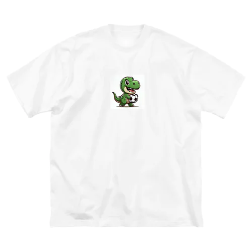 ティラノサウルス　サッカーバージョン ビッグシルエットTシャツ