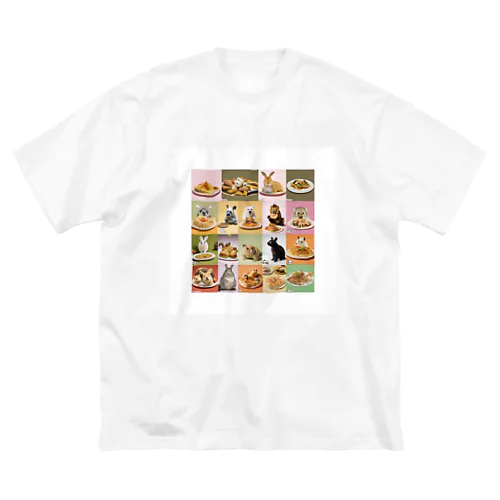 美味しいそうに食べる動物たち Big T-Shirt