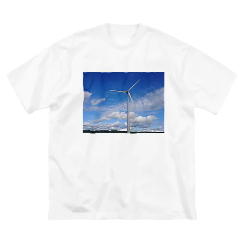 青い空と風車 Big T-Shirt