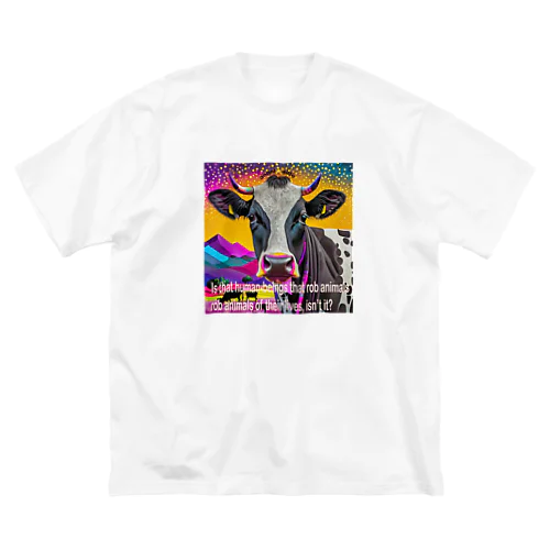 animal welfare cow ビッグシルエットTシャツ