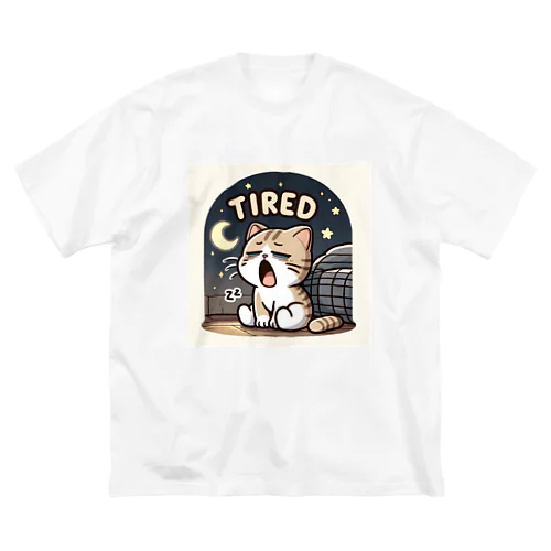 Tired cat7 ビッグシルエットTシャツ