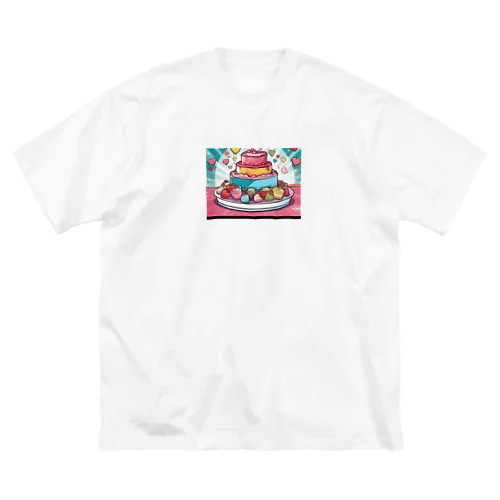デコレーションケーキ ビッグシルエットTシャツ