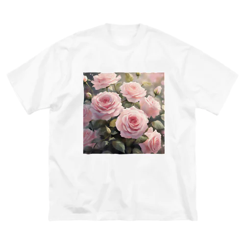 ペールピンクのバラの花束 Big T-Shirt