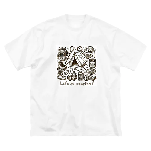 キャンプに行こう！【Let's go camping!】 Big T-Shirt