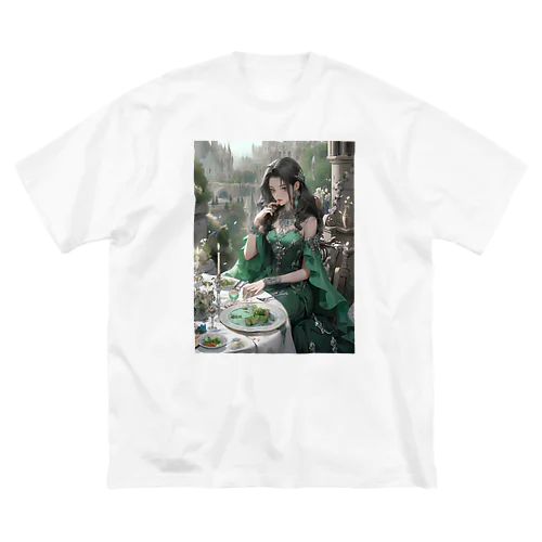 豪華客船でディナー　sanae 2074 ビッグシルエットTシャツ