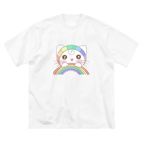 レインボーにゃ〜さん ビッグシルエットTシャツ