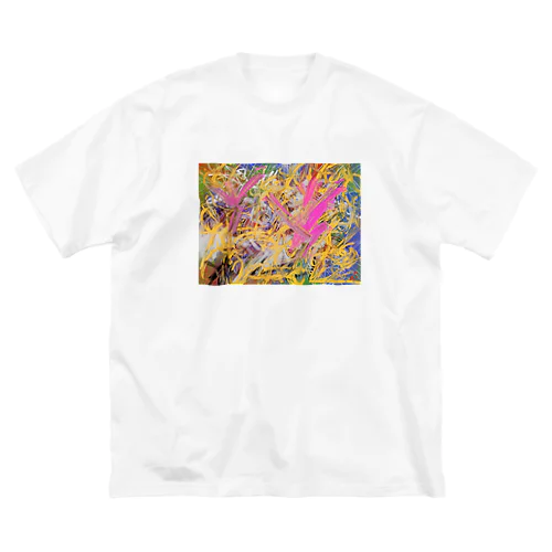 abstract ビッグシルエットTシャツ