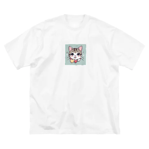 子供が考えてくれた猫 ビッグシルエットTシャツ