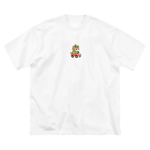 なりきりネコ【恐竜】 ビッグシルエットTシャツ