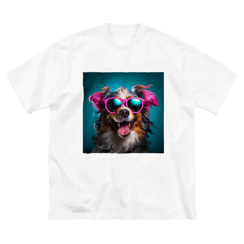 サングラスをかけた、かわいい犬 Marsa 106 Big T-Shirt