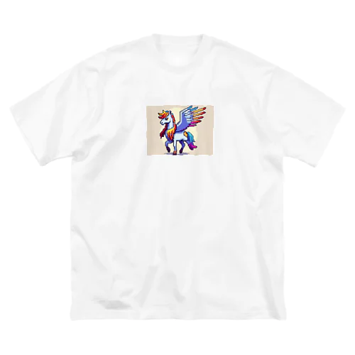 青色ペガサス Big T-Shirt