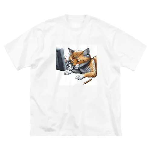 犬と猫 ビッグシルエットTシャツ