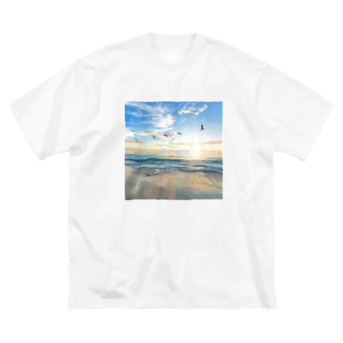 朝の海 ビッグシルエットTシャツ