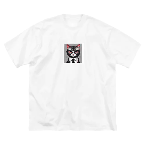 メガネをする猫 Big T-Shirt