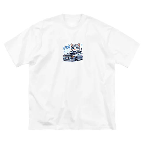 GT-Rと猫の夢のコラボ！ Big T-Shirt