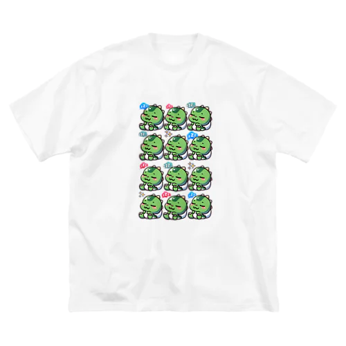 可愛い恐竜 ビッグシルエットTシャツ