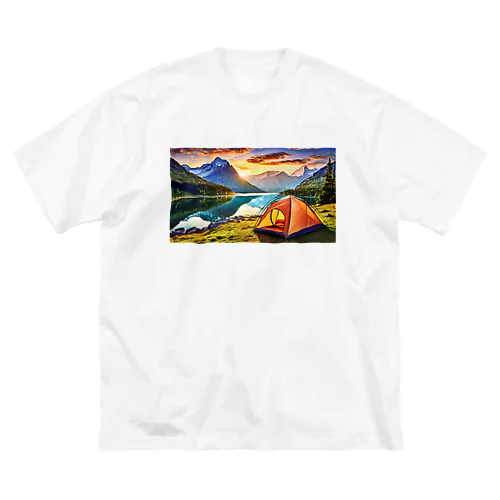 キャンプファッション -Sunrise- ビッグシルエットTシャツ