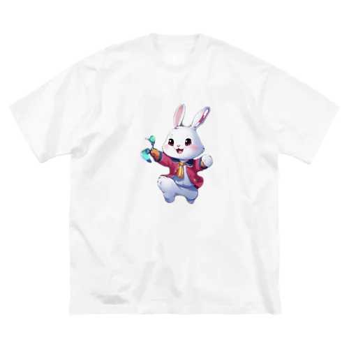 おでかけウサギ ビッグシルエットTシャツ