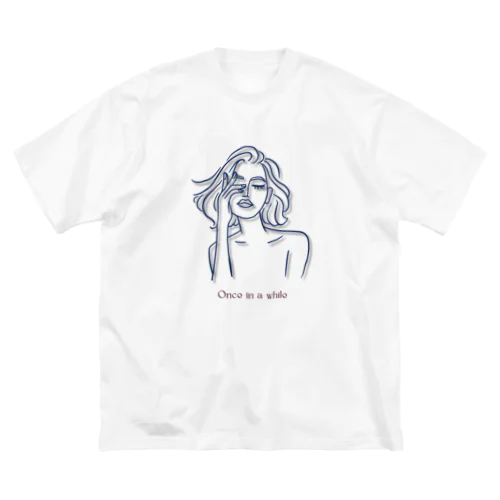 Once in a while ビッグシルエットTシャツ