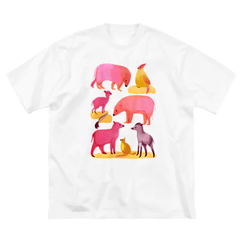 多様性アニマル ビッグシルエットTシャツ