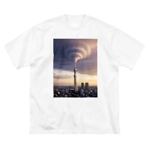 東京スカイツリーと竜巻 Big T-Shirt