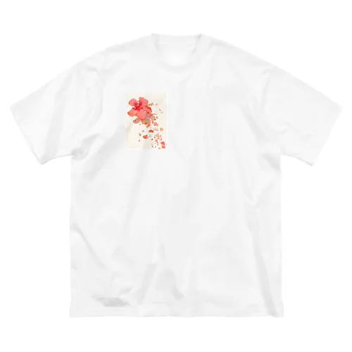 ハイビスカスと花びらラフルール1859 Big T-Shirt