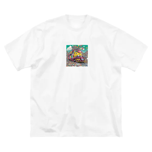 カラフルトレイン Big T-Shirt