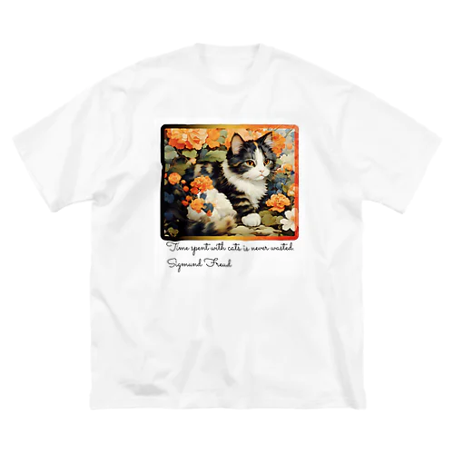 和風な癒しの三毛猫 Big T-Shirt