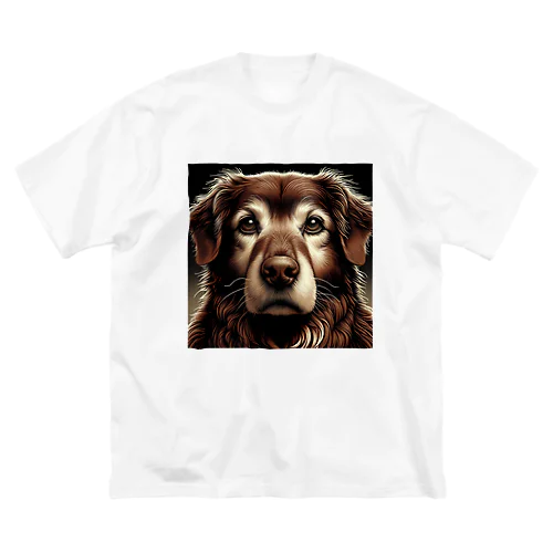 気難しやの犬さん ビッグシルエットTシャツ