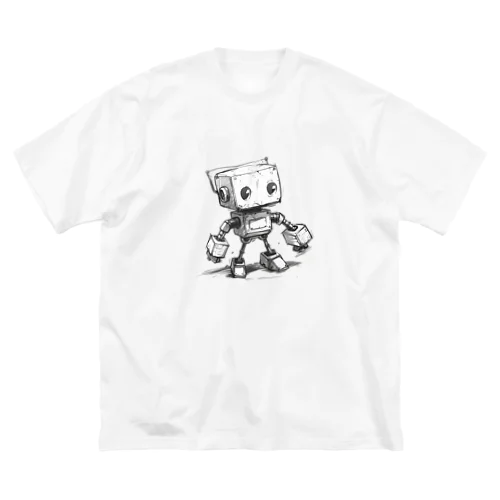 レトロ戦闘ロボットＣ ビッグシルエットTシャツ
