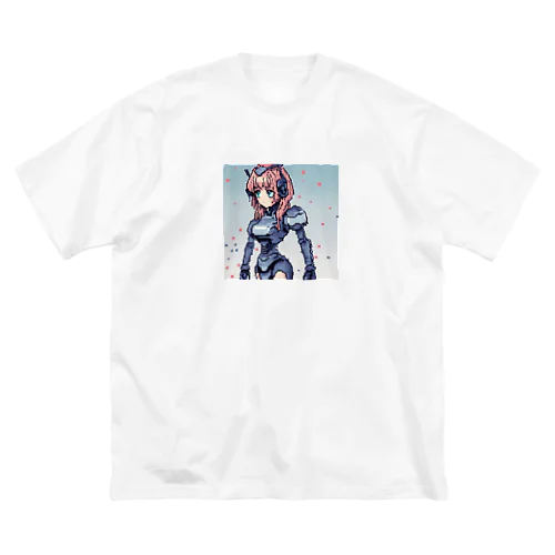 ドット絵ロボ子 ビッグシルエットTシャツ