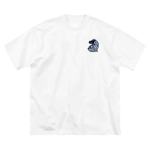 和柄　カバ④ Big T-Shirt