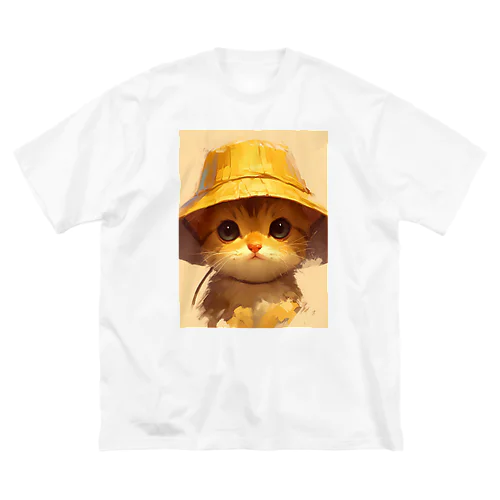 帽子をかぶった可愛い子猫 Marsa Big T-Shirt