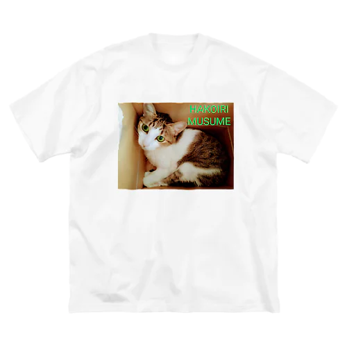 ハコイリムスメ(猫) ビッグシルエットTシャツ