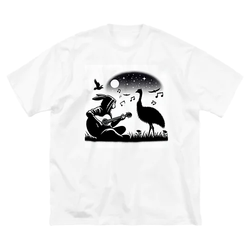 ウサギ　ギター　エミュー Big T-Shirt