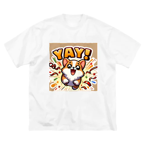 超キュートな柴犬 ビッグシルエットTシャツ