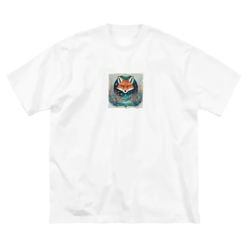 深海を想う狐 ビッグシルエットTシャツ