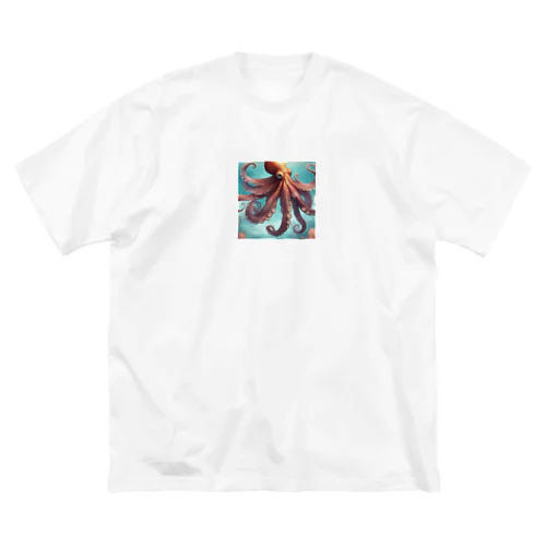 海を泳いでいるタコ Big T-Shirt