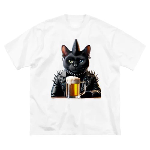 PUNK ROCK猫の「スパイク」 Big T-Shirt