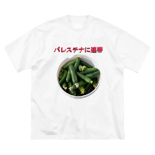 Free Palestine フリーパレスチナ！ withきゅうり Big T-Shirt