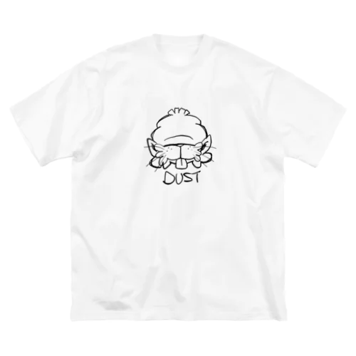 DUST正面顔ラクガキ ビッグシルエットTシャツ