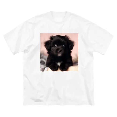 ふわふわ子犬 ビッグシルエットTシャツ