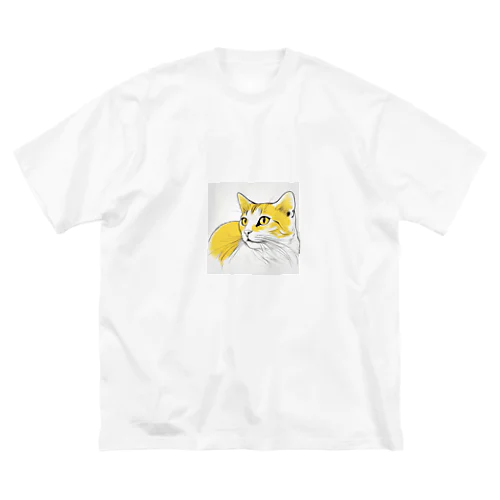 猫スケッチ　たまにゃん 루즈핏 티셔츠