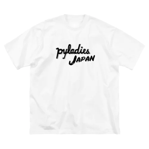 PyLadies Japan 黒文字ver ビッグシルエットTシャツ